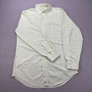 Vineyard Vines Murray Shirt Windowpane‎ Plaid Button Down Long Sleeve Green S